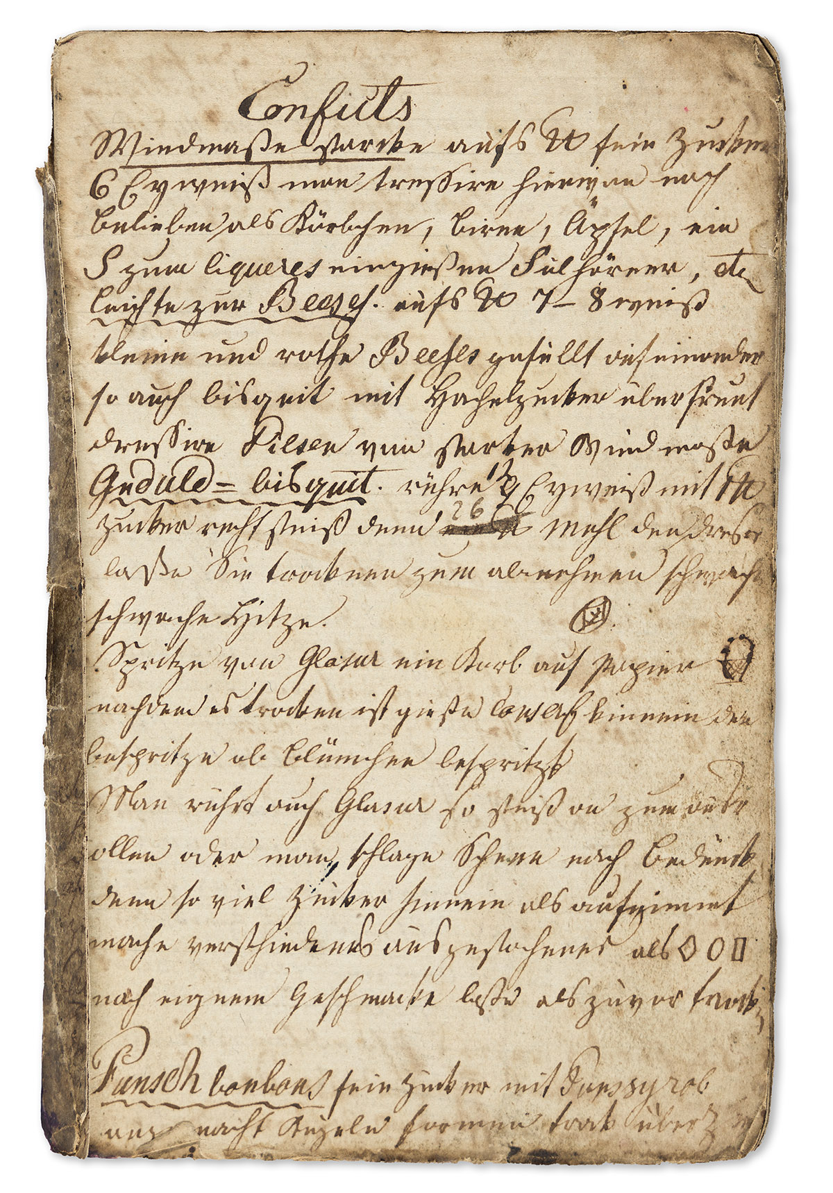 Fuchs, Jean (b. 1809; fl. circa 1830) Handwritten Pastry Recipe Book and Passport.